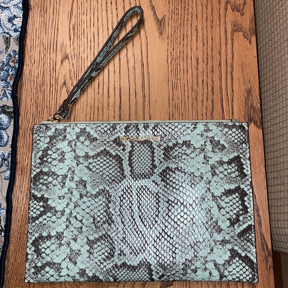 Michael Kors Snake Print Wristlet